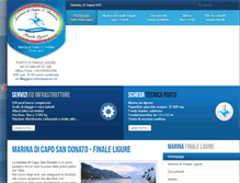 Tablet Screenshot of marinafinaleligure.it